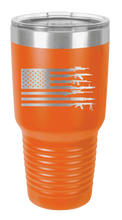 Load image into Gallery viewer, Gun Flag Laser Engraved Tumbler (Etched)
