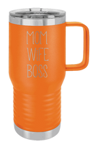 Load image into Gallery viewer, Mom Wife Boss Laser Engraved Mug (Etched)

