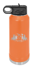 Load image into Gallery viewer, Mountains Laser Engraved Water Bottle (Etched)

