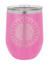 Load image into Gallery viewer, Sunflower Laser Engraved Wine Tumbler (Etched)
