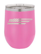 Load image into Gallery viewer, Tennessee Flag Laser Engraved Wine Tumbler (Etched)
