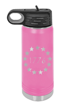 Load image into Gallery viewer, 1776 Patriotic Water Bottle Laser Engraved (Etched)
