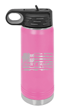 Load image into Gallery viewer, Coast Guard Flag Laser Engraved Water Bottle (Etched)
