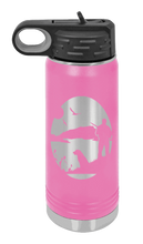 Load image into Gallery viewer, Hunter With Dog Laser Engraved Water Bottle (Etched)
