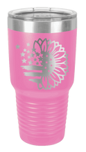 Load image into Gallery viewer, Sunflower Flag Laser Engraved Tumbler (Etched)
