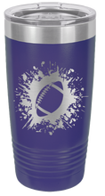 Load image into Gallery viewer, Football Laser Engraved Tumbler (Etched)
