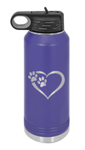 Load image into Gallery viewer, Puppy Love Laser Engraved Water Bottle (Etched)
