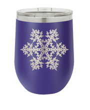 Load image into Gallery viewer, Snowflake Laser Engraved Wine Tumbler (Etched)
