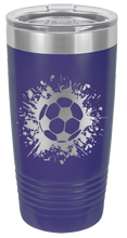 Load image into Gallery viewer, Soccer Laser Engraved Tumbler (Etched)
