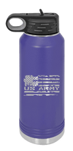 Load image into Gallery viewer, Army Flag Laser Engraved Water Bottle (Etched)
