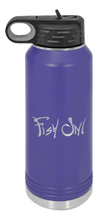 Load image into Gallery viewer, Fish On Laser Engraved Water Bottle (Etched)
