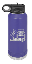 Load image into Gallery viewer, Girl Jeep CJ Laser Engraved Water Bottle (Etched)
