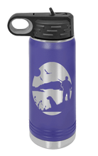 Load image into Gallery viewer, Hunter With Dog Laser Engraved Water Bottle (Etched)

