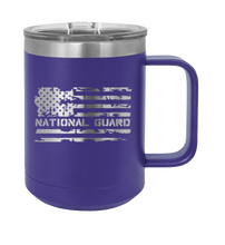 Load image into Gallery viewer, National Guard Flag Laser Engraved Mug (Etched)
