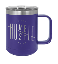 Load image into Gallery viewer, Stay Humble Hustle Hard Laser Engraved Mug (Etched)
