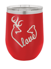 Load image into Gallery viewer, Buck Doe Love Laser Engraved Wine Tumbler (Etched)*
