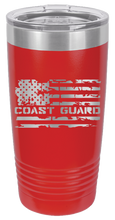 Load image into Gallery viewer, Coast Guard Flag Laser Engraved Tumbler (Etched)
