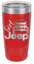 Load image into Gallery viewer, Girl Jeep Cherokee Laser Engraved Tumbler (Etched)
