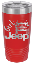 Load image into Gallery viewer, Girl Jeep JK Laser Engraved Tumbler (Etched)
