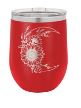 Load image into Gallery viewer, Sunflower Moon Laser Engraved Wine Tumbler (Etched)
