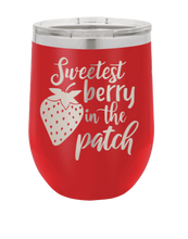Load image into Gallery viewer, Sweetest Berry in the Patch Laser Engraved Wine Tumbler (Etched)
