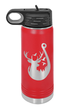 Load image into Gallery viewer, Ducks and Bucks Laser Engraved Water Bottle (Etched)
