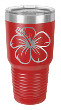 Load image into Gallery viewer, Hibiscus Flower Laser Engraved Tumbler (Etched)
