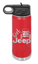 Load image into Gallery viewer, Girl Jeep CJ Laser Engraved Water Bottle (Etched)

