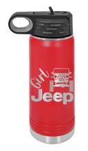 Load image into Gallery viewer, Girl Jeep TJ Laser Engraved Water Bottle (Etched)

