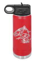 Load image into Gallery viewer, Salmon Jumping Laser Engraved Water Bottle (Etched)
