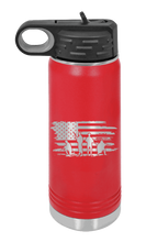 Load image into Gallery viewer, Vet Flag  (Veteran Flag) Laser Engraved Water Bottle (Etched)
