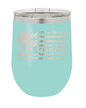 Load image into Gallery viewer, Air Force Flag Laser Engraved Wine Tumbler (Etched)
