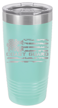 Load image into Gallery viewer, Coast Guard Flag Laser Engraved Tumbler (Etched)
