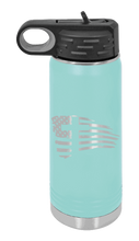 Load image into Gallery viewer, Cross Flag 2 Laser Engraved Water Bottle (Etched)
