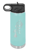 Load image into Gallery viewer, Grinch with Ornament Laser Engraved Water Bottle (Etched)
