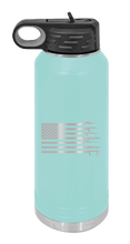 Load image into Gallery viewer, Gun Flag Laser Engraved Water Bottle (Etched)
