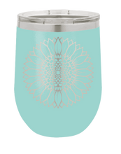 Load image into Gallery viewer, Sunflower Laser Engraved Wine Tumbler (Etched)
