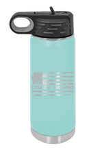 Load image into Gallery viewer, Coast Guard Flag Laser Engraved Water Bottle (Etched)
