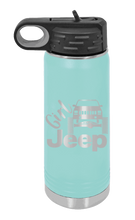 Load image into Gallery viewer, Girl Jeep Cherokee Laser Engraved Water Bottle (Etched)
