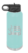 Load image into Gallery viewer, Girl Jeep Cherokee Laser Engraved Water Bottle (Etched)
