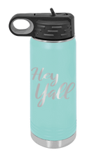 Load image into Gallery viewer, Hey Y&#39;all Laser Engraved Water Bottle (Etched)
