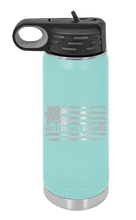 Load image into Gallery viewer, National Guard Flag Laser Engraved Water Bottle  (Etched)
