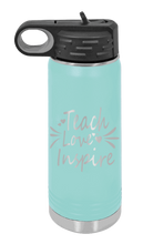 Load image into Gallery viewer, Teach Love Inspire Laser Engraved Water Bottle (Etched)
