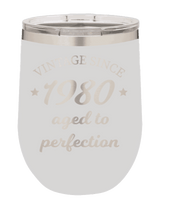 Load image into Gallery viewer, Aged to Perfection - Customizable Laser Engraved Wine Tumbler (Etched) - Personalized
