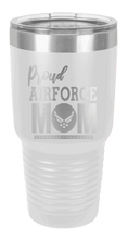 Load image into Gallery viewer, Proud U.S. Air Force Mom Laser Engraved Tumbler (Etched)
