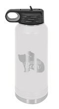 Load image into Gallery viewer, Mama Bear with Cub Laser Engraved Water Bottle (Etched)

