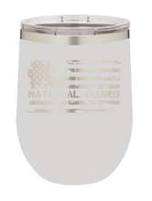 Load image into Gallery viewer, National Guard Flag Laser Engraved Wine Tumbler (Etched)
