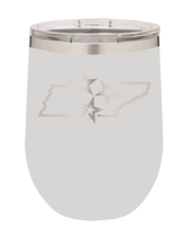 Load image into Gallery viewer, TN Tri-Star State Laser Engraved Wine Tumbler (Etched)
