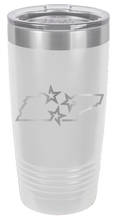 Load image into Gallery viewer, TN Tri-Star State Laser Engraved Tumbler (Etched)
