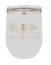 Load image into Gallery viewer, Anatomy of a Pew Laser Engraved Wine Tumbler (Etched)
